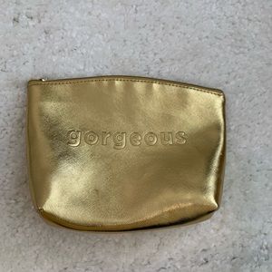 Gold “Gorgeous” Makeup Bag
